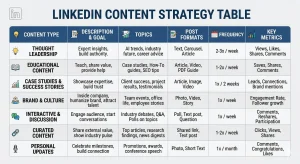 linkedin content strategy example